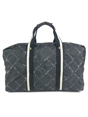 Chanel Boston Bag Nylon Black
